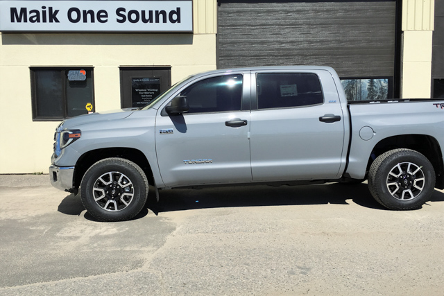 Toyota 2019 Tundra with professional window tint in North Bay